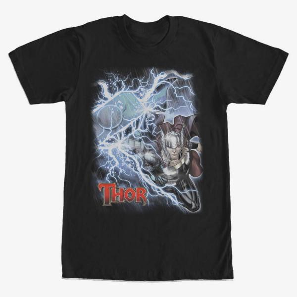 Tričko Merch Marvel Avengers Classic - Thor Unisex T-Shirt Black M