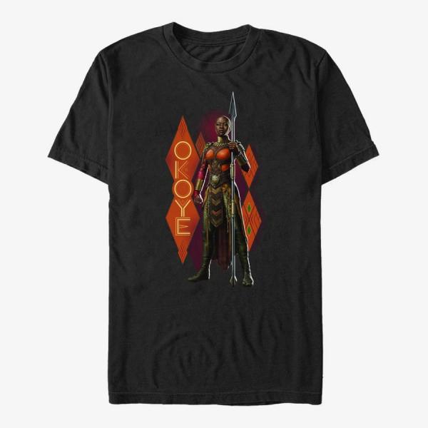 Queens Marvel Black Panther: Wakanda Forever - Okoye Pattern Unisex T-Shirt Black