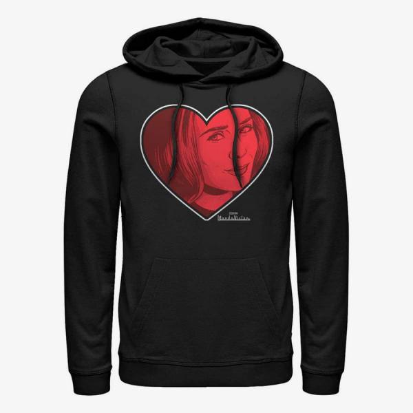 Mikina Merch Marvel WandaVision - Wanda Love Unisex Hoodie Black L