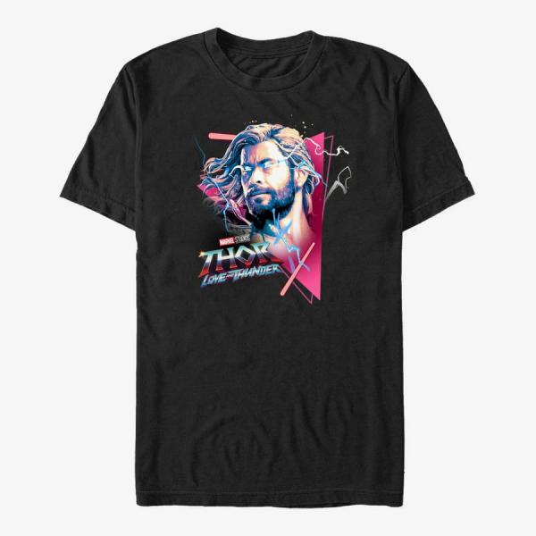 Tričko Merch Marvel Thor: Love and Thunder - Triangle God Unisex T-Shirt Black M