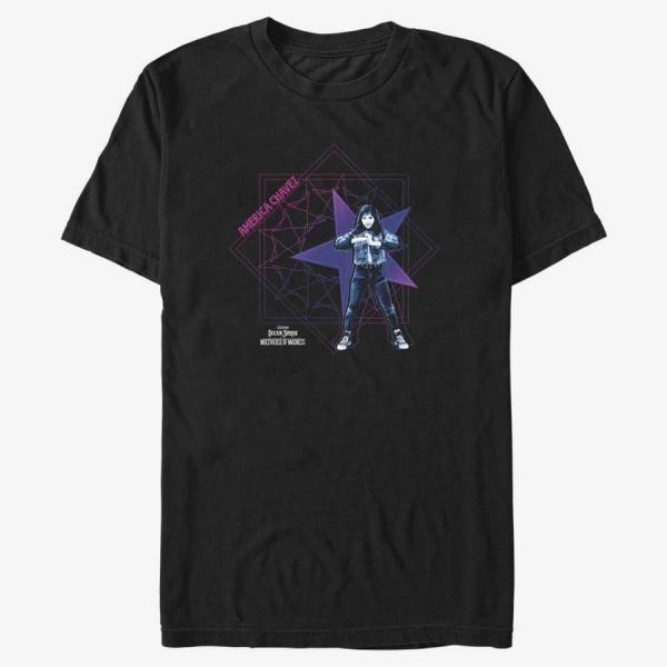 Tričko Merch Marvel Doctor Strange in the Multiverse of Madness - Red Blue Unisex T-Shirt Black S