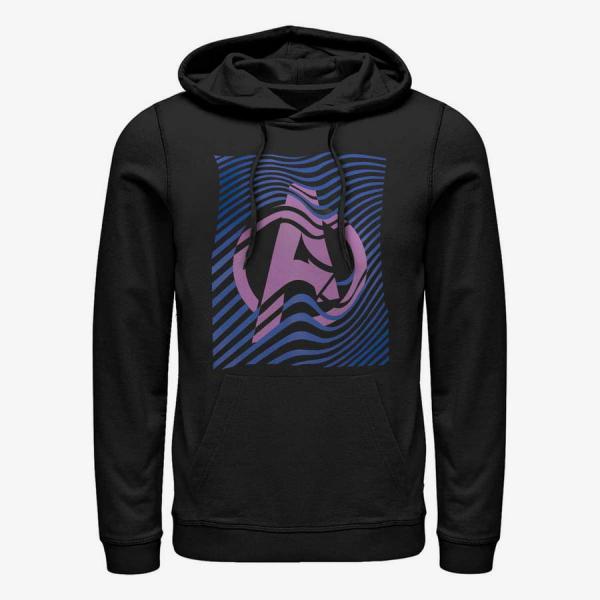 Mikina Merch Marvel Avengers Classic - Wavy Avengers Icon Unisex Hoodie Black XL