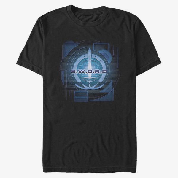 Queens Marvel WandaVision - Digital Sword Logo Unisex T-Shirt Black