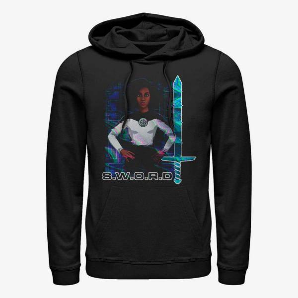 Mikina Merch Marvel WandaVision - Digital Wanda Unisex Hoodie Black XXXL