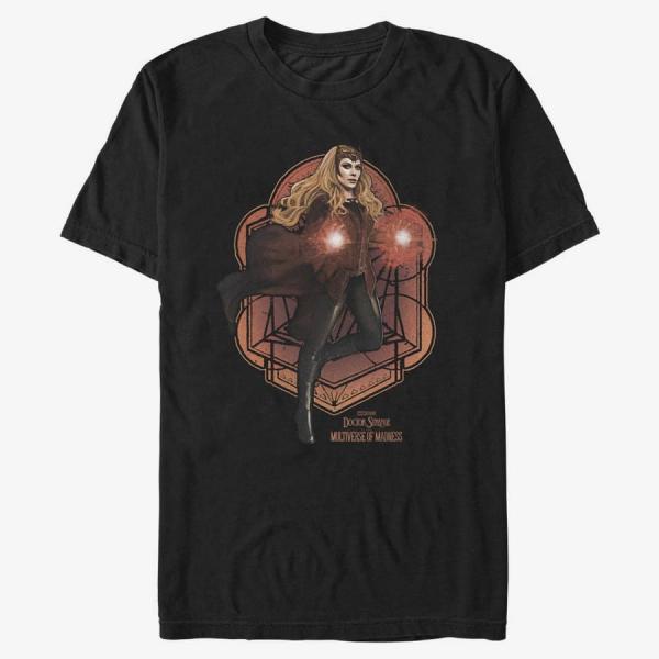 Queens Marvel Doctor Strange in the Multiverse of Madness - Wanda Mandala Unisex T-Shirt Black