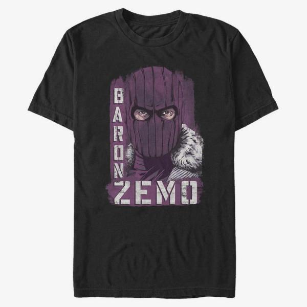 Tričko Merch Marvel The Falcon and the Winter Soldier - Named Zemo Unisex T-Shirt Black XL
