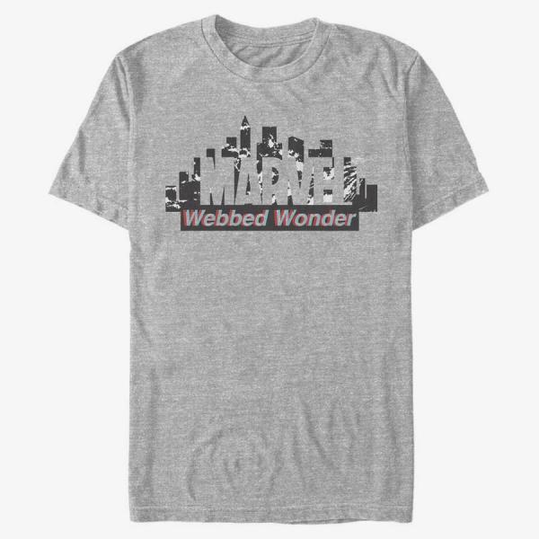 Tričko Merch Marvel - Webbed Wonder Unisex T-Shirt Heather Grey M
