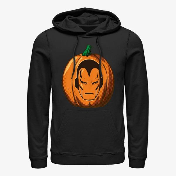 Queens Marvel Avengers Classic - Iron Pumpkin Unisex Hoodie Black