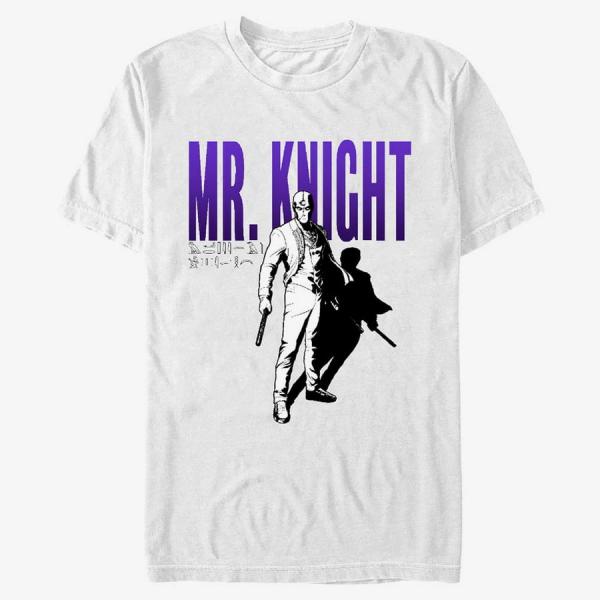 Tričko Merch Marvel Moon Knight - MOON KNIGHT MR SHADOW Unisex T-Shirt White L