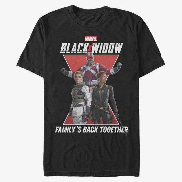 Tričko Merch Marvel Black Widow - Widow Family Unisex T-Shirt Black S