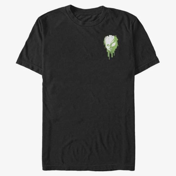 Tričko Merch Marvel - Venomized Groot Badge Unisex T-Shirt Black M