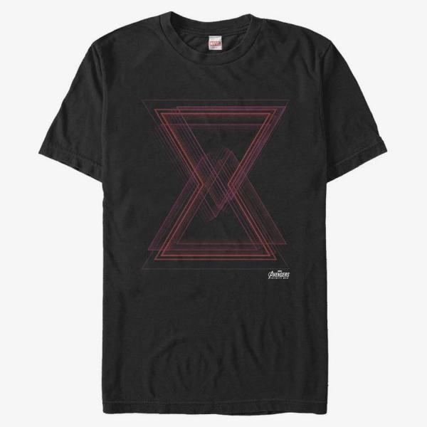 Tričko Merch Marvel Avengers: Infinity War - Geo Widow Unisex T-Shirt Black S