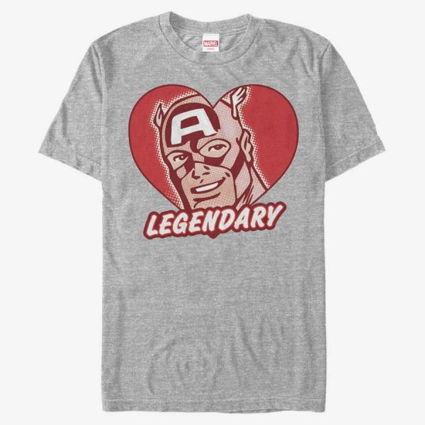 Queens Marvel Avengers Classic - Legends Unisex T-Shirt Heather Grey