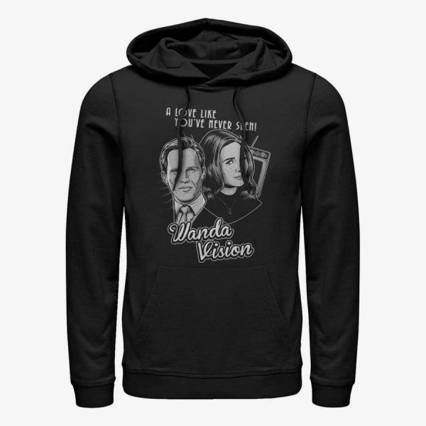 Mikina Merch Marvel WandaVision - Monochrome Wanda Unisex Hoodie Black XXL