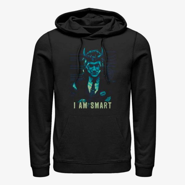 Mikina Merch Marvel Loki - I Am Smart Unisex Hoodie Black M
