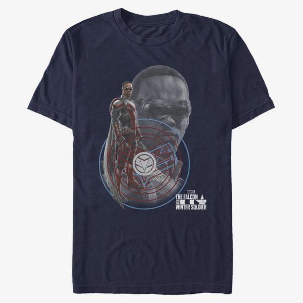 Queens Marvel The Falcon and the Winter Soldier - Falcon Hero Unisex T-Shirt Navy Blue