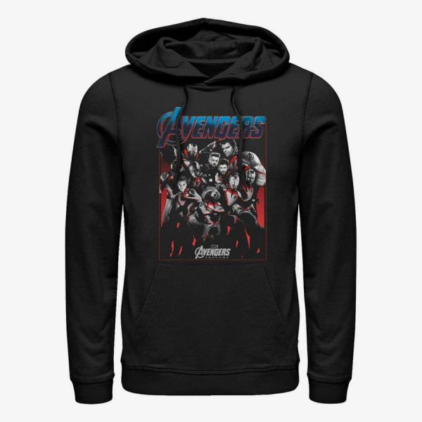 Mikina Merch Marvel Avengers: Endgame - Engame Group Shot Unisex Hoodie Black XXXL