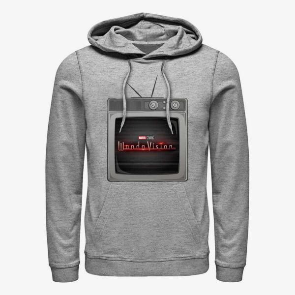 Queens Marvel WandaVision - Wanda TV Unisex Hoodie Heather Grey