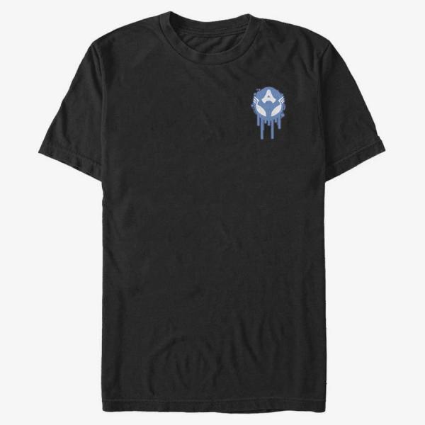 Tričko Merch Marvel - Venomized America Badge Unisex T-Shirt Black XXXL