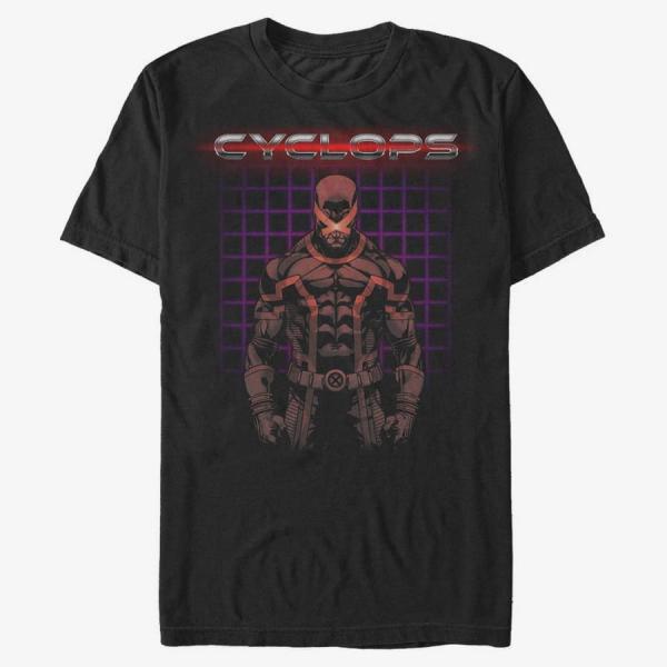 Tričko Merch Marvel X-Men - Retro Clops Unisex T-Shirt Black L