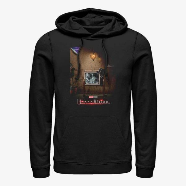 Mikina Merch Marvel WandaVision - WV Poster 60s Unisex Hoodie Black XXXL