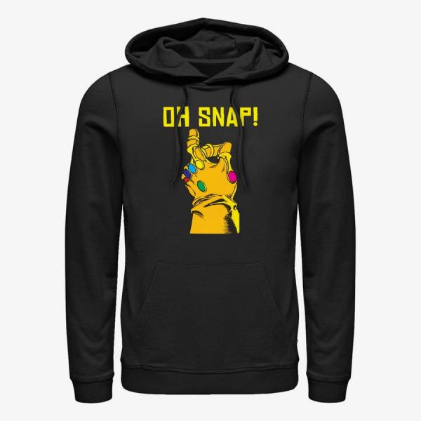 Mikina Merch Marvel Avengers Classic - Large Snap Unisex Hoodie Black M