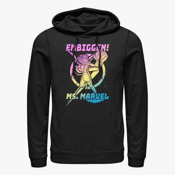 Queens Ms. Marvel - Gradient Marvel Unisex Hoodie Black