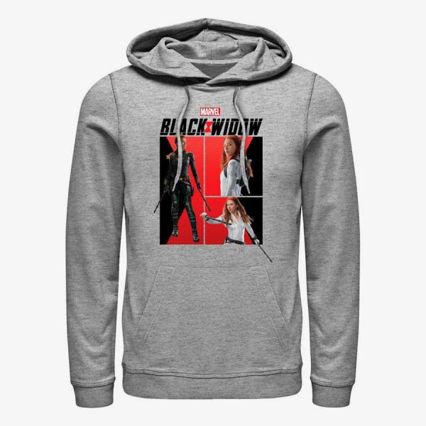 Queens Marvel Black Widow - Black Widow Comic Unisex Hoodie Heather Grey