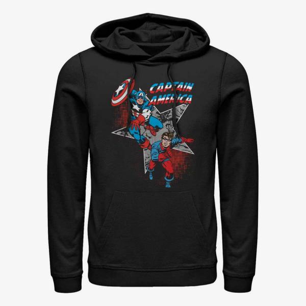 Mikina Merch Marvel Avengers Classic - Bucky Team Unisex Hoodie Black XXXL