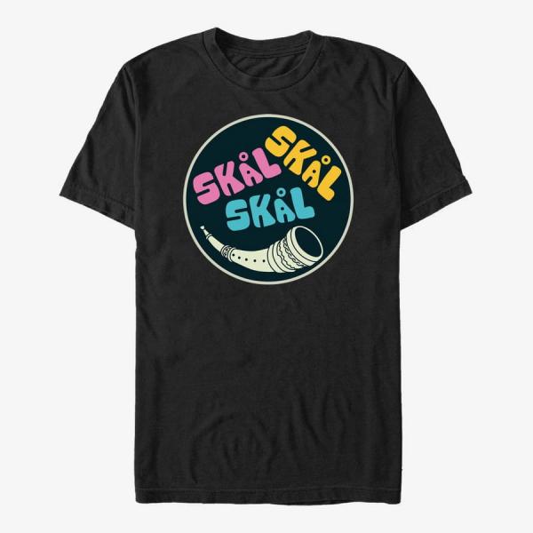 Queens Marvel Thor: Love and Thunder - Skal Badge Unisex T-Shirt Black