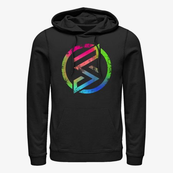 Mikina Merch Marvel - MRSW Rainbow Emblem Unisex Hoodie Black L