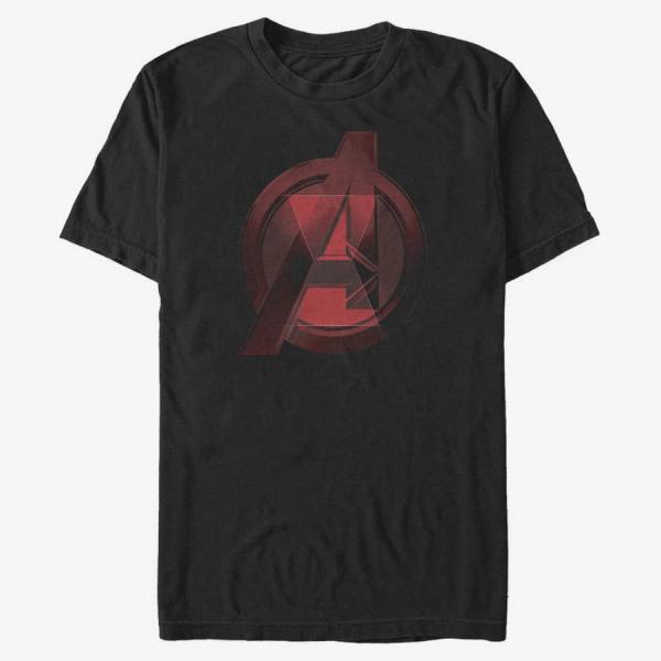 Tričko Merch Marvel Black Widow - Widow Avenger Logo Unisex T-Shirt Black M