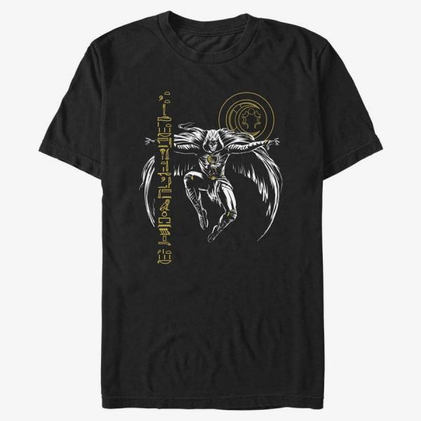 Queens Marvel Moon Knight - MOON KNIGHT GLIPH LIFT Unisex T-Shirt Black