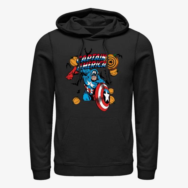 Queens Marvel Avengers Classic - Captain Pumpkins Unisex Hoodie Black