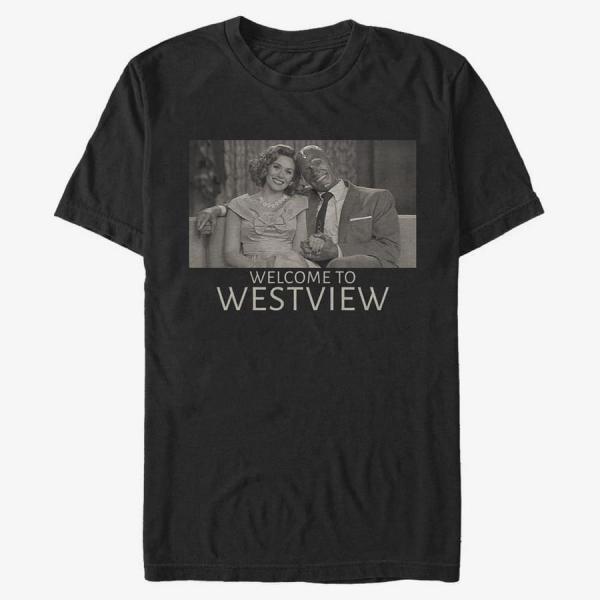 Tričko Merch Marvel WandaVision - Ring Created Unisex T-Shirt Black XXL