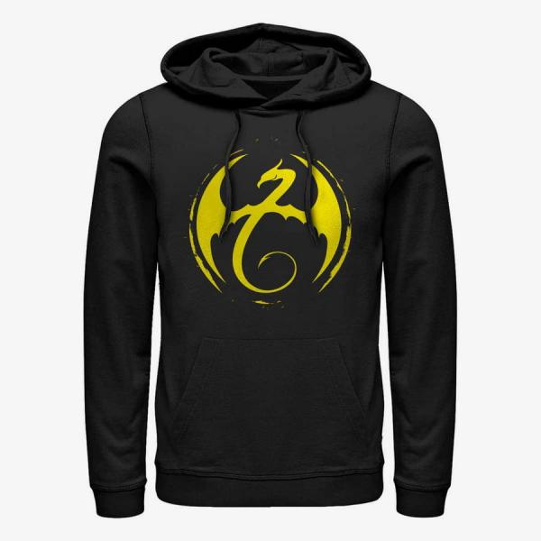 Mikina Merch Marvel Defenders - Iron Fist Logo Unisex Hoodie Black XL
