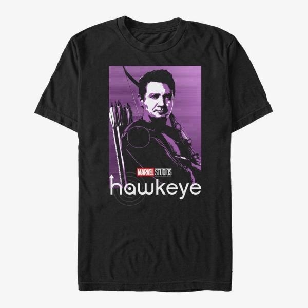 Tričko Merch Marvel Hawkeye - Hawkeye Poppin Unisex T-Shirt Black S