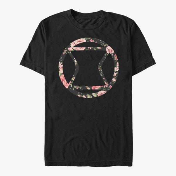 Tričko Merch Marvel Avengers Classic - Widow Rose Unisex T-Shirt Black XXXL