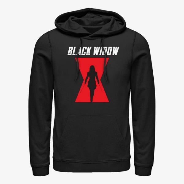 Queens Marvel Black Widow: Movie - LOGO Unisex Hoodie Black