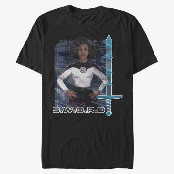 Tričko Merch Marvel WandaVision - Digital Wanda Unisex T-Shirt Black XXL