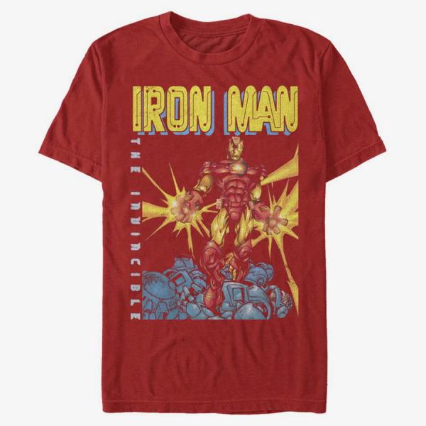 Tričko Merch Marvel Avengers Classic - IRON MAN Unisex T-Shirt Red L