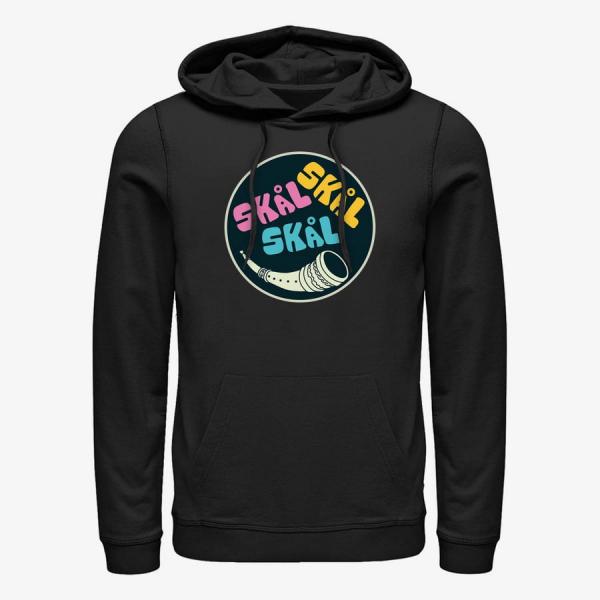 Queens Marvel Thor: Love and Thunder - Skal Badge Unisex Hoodie Black