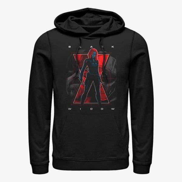 Mikina Merch Marvel Black Widow - Big Three Unisex Hoodie Black XXXL