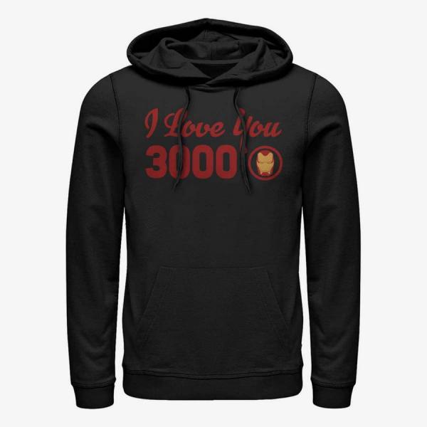 Mikina Merch Marvel Avengers: Endgame - I Love You Icon Unisex Hoodie Black L