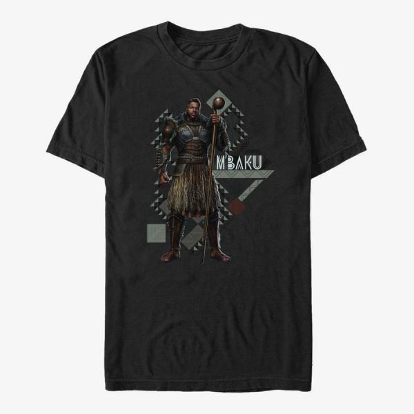 Queens Marvel Black Panther: Wakanda Forever - Mbaku Pattern Unisex T-Shirt Black