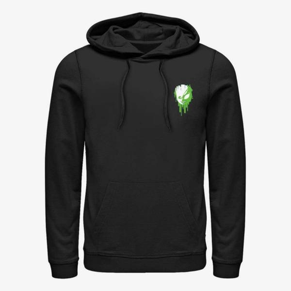 Mikina Merch Marvel - Venomized Groot Badge Unisex Hoodie Black M