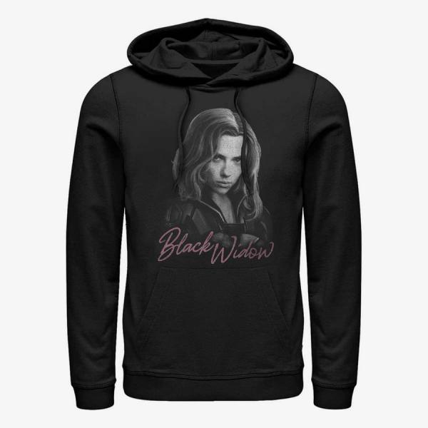 Mikina Merch Marvel Black Widow - Black Widow Mono Unisex Hoodie Black S