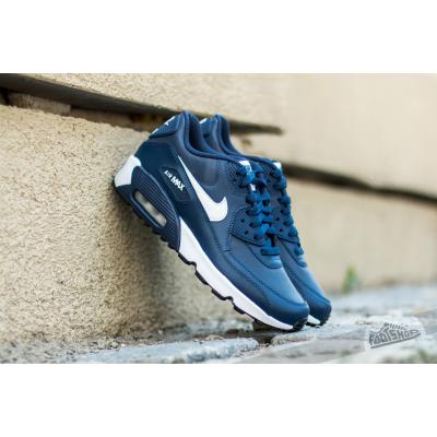 Nike Air Max 90 Leather (GS) Midnight Navy/ White-Black