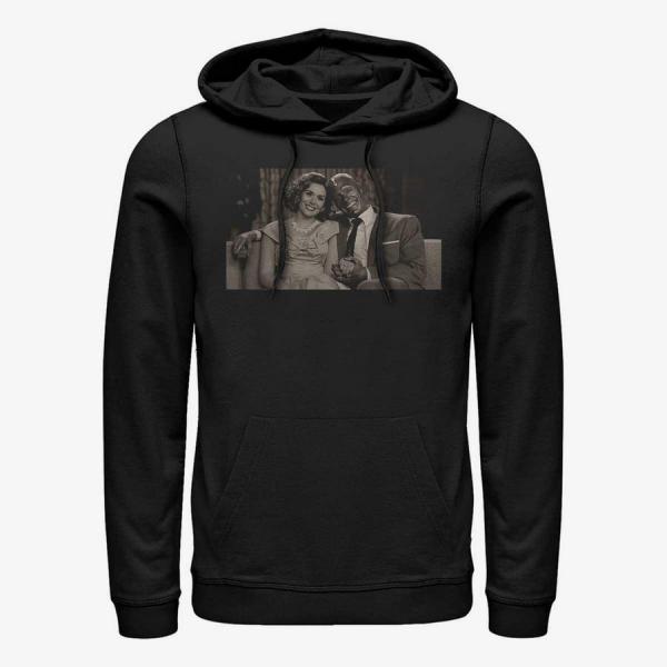 Queens Marvel WandaVision - Couch Couple Unisex Hoodie Black