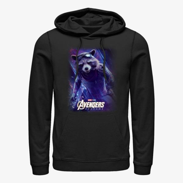 Mikina Merch Marvel Avengers: Endgame - Space Raccon Unisex Hoodie Black M